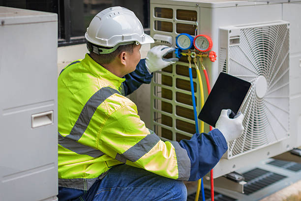 Professional Hvac technician working in West Branch, IA